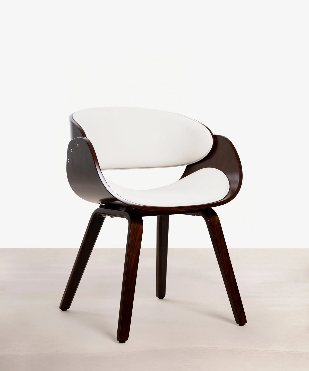Chaise de salle à manger en bois et similicuir Debbie