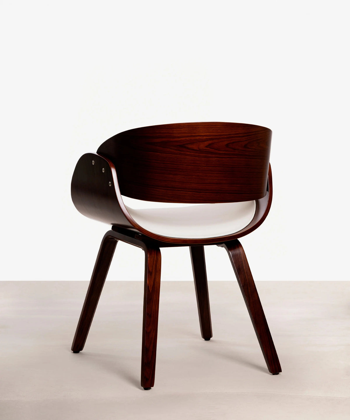 Chaise de salle à manger en bois et similicuir Debbie