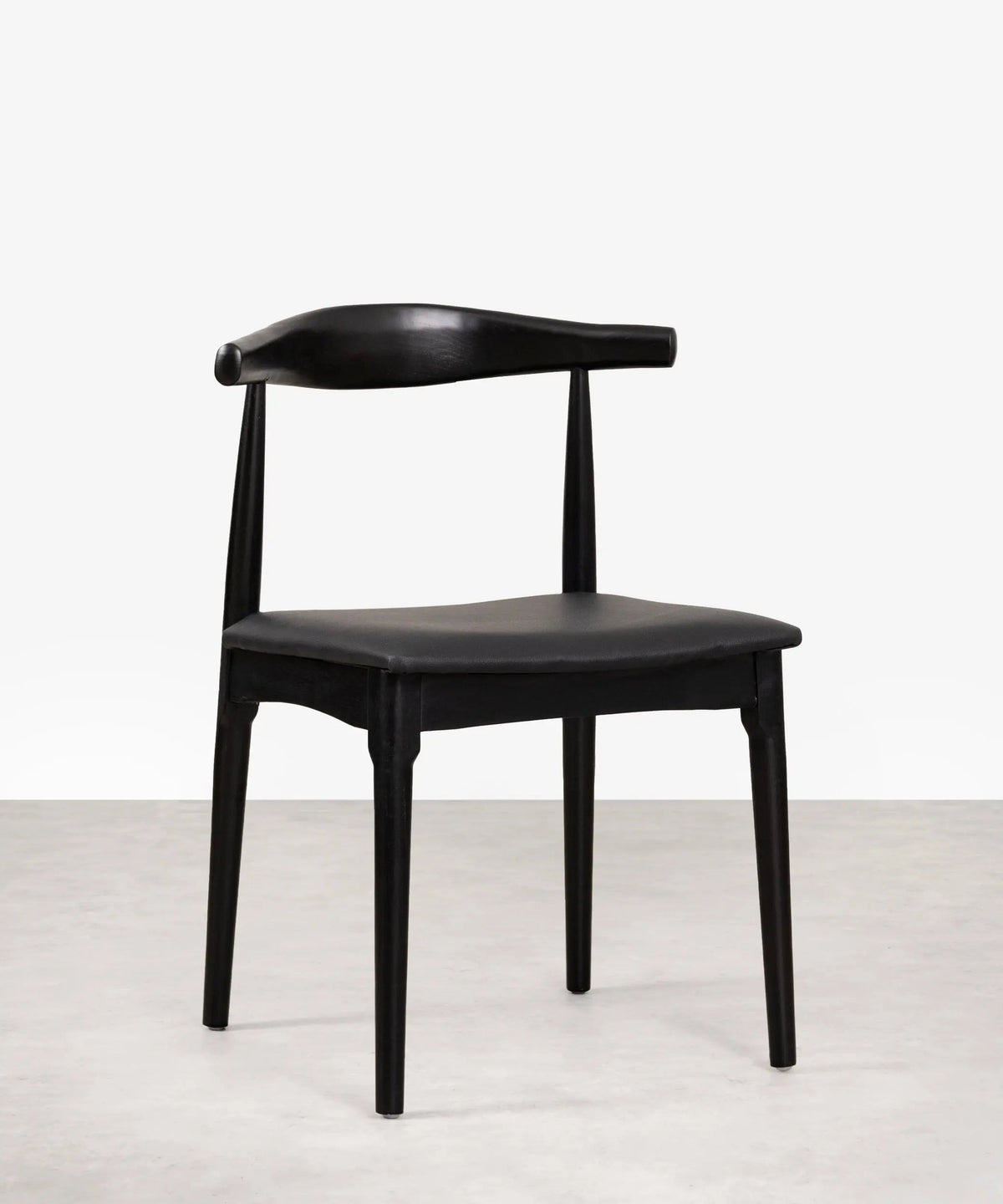 Chaise de salle à manger en bois et similicuir Denver