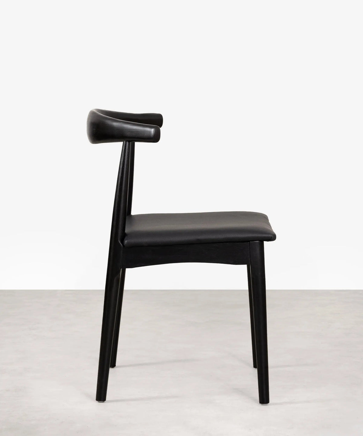 Chaise de salle à manger en bois et similicuir Denver