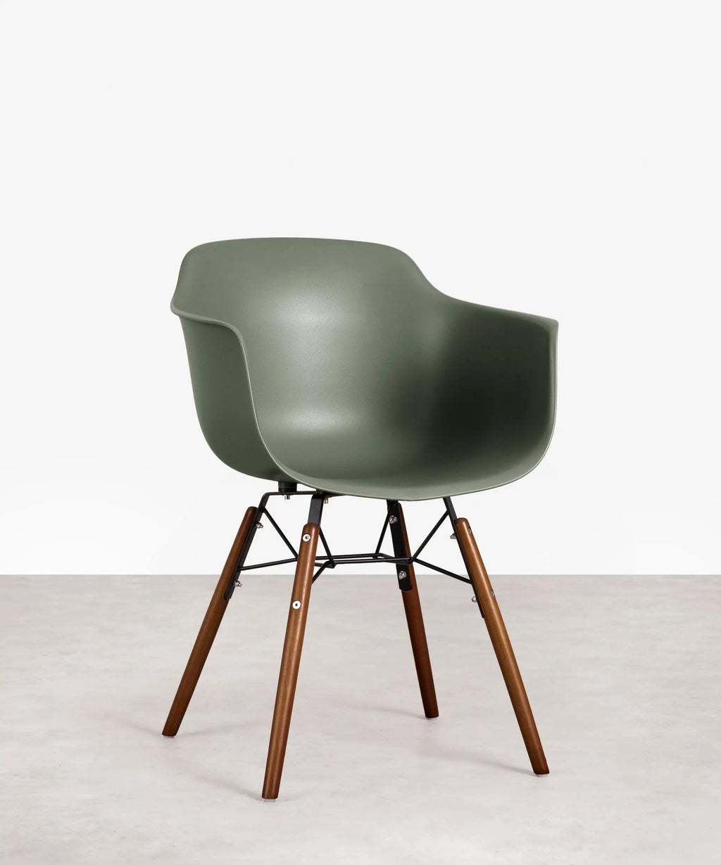 Chaise en Polypropylène et Bois avec Accoudoirs Elon Arms - Special Edition