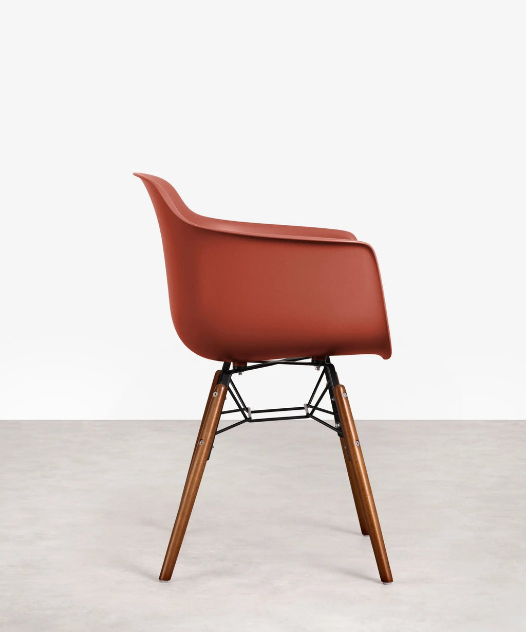 Chaise en Polypropylène et Bois avec Accoudoirs Elon Arms - Special Edition