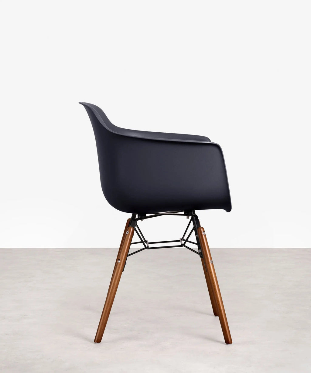 Chaise en Polypropylène et Bois avec Accoudoirs Elon Arms - Special Edition