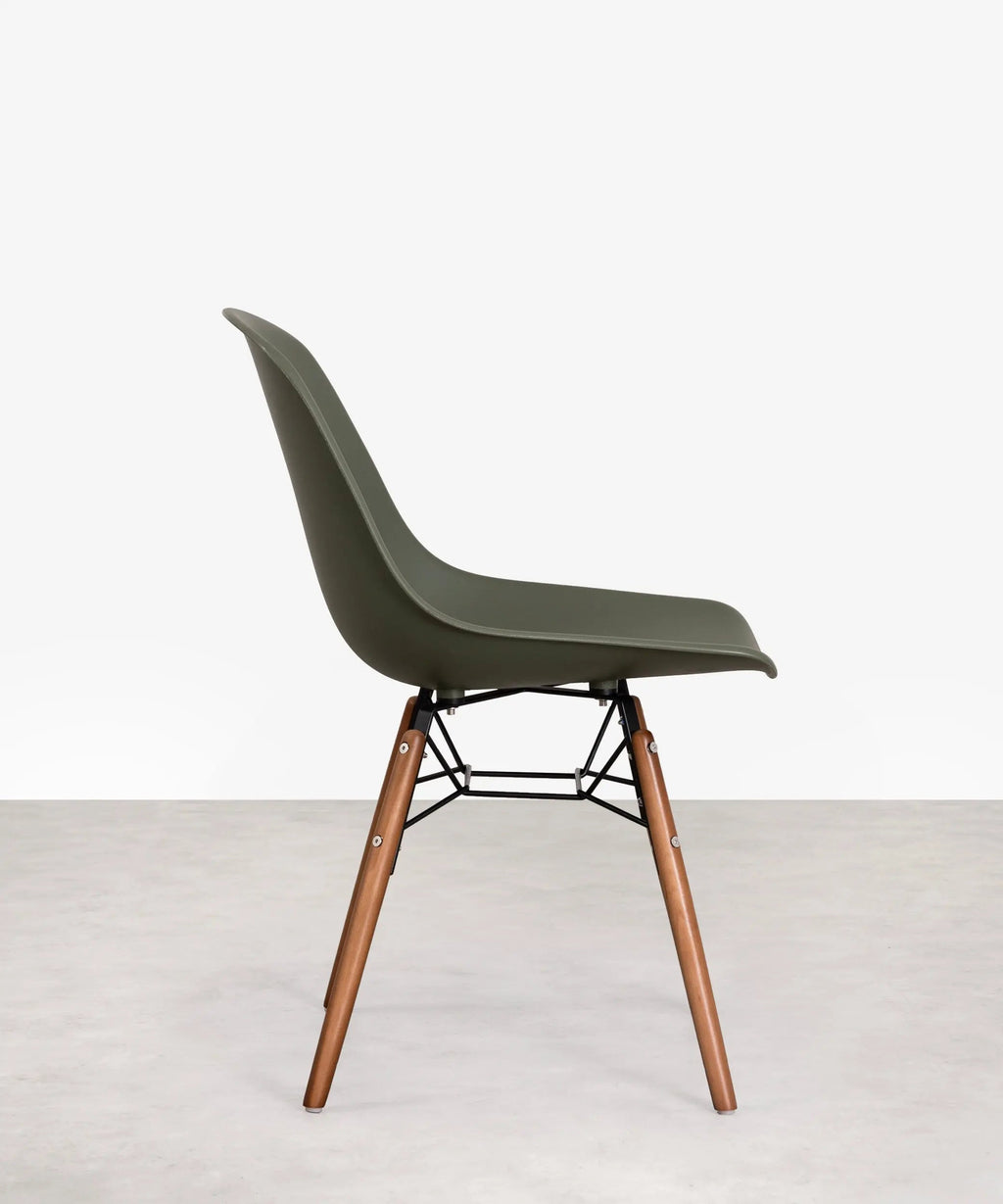 Chaise de salle à manger en polypropylène et bois Elon - Special Edition