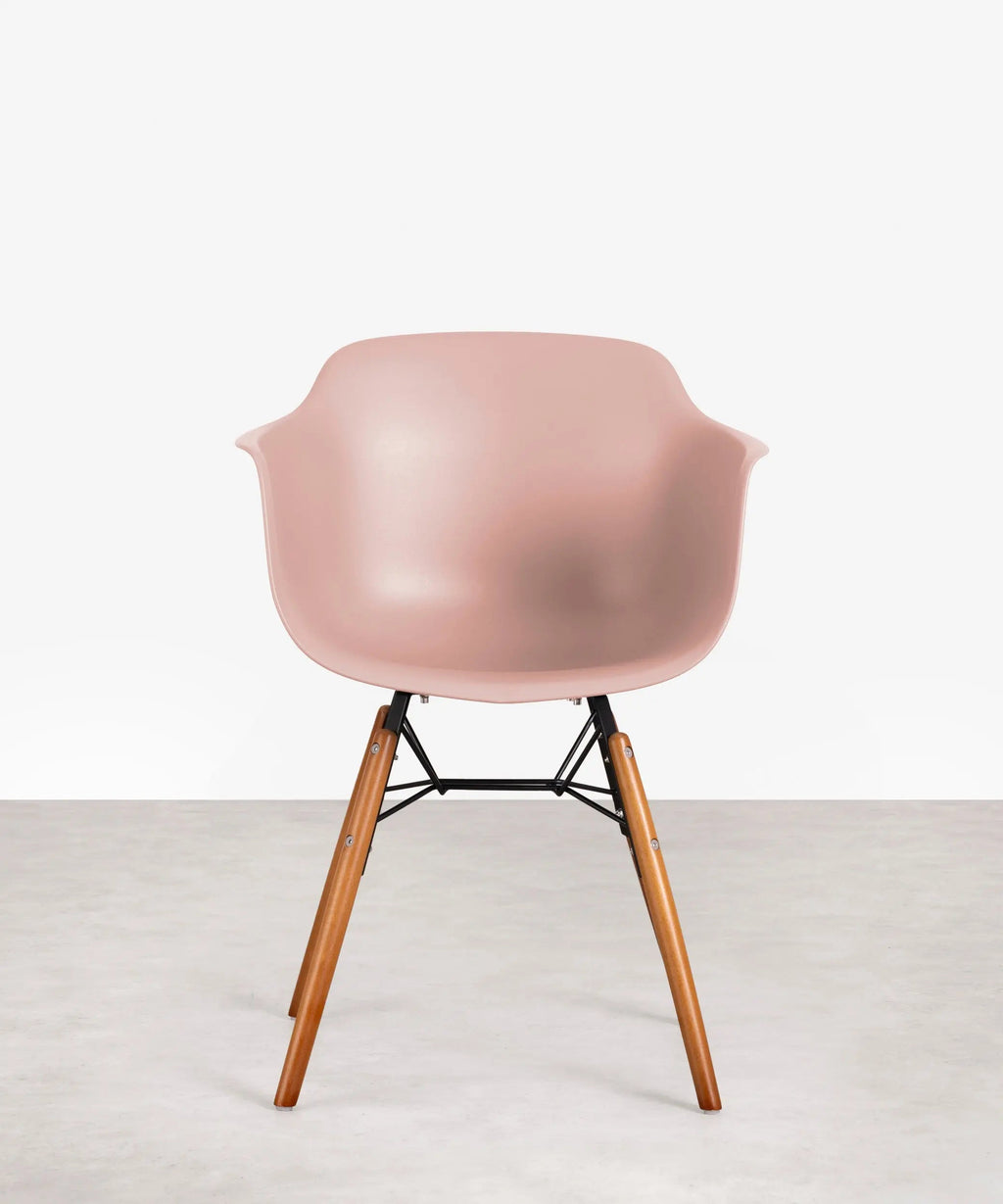 Chaise en Polypropylène et Bois avec Accoudoirs Elon Arms - Special Edition