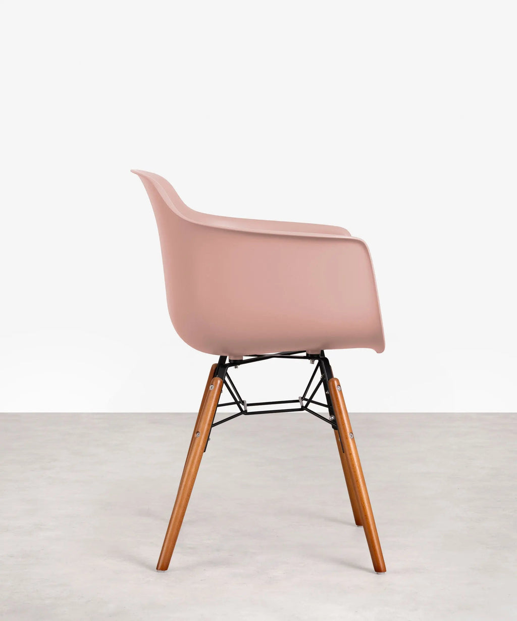 Chaise en Polypropylène et Bois avec Accoudoirs Elon Arms - Special Edition