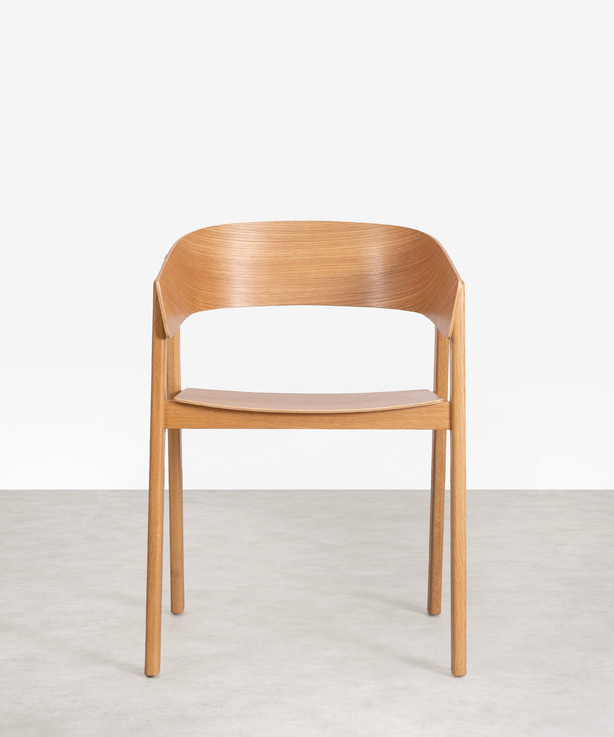 Chaise de salle à manger en bois avec accoudoirs Isabella