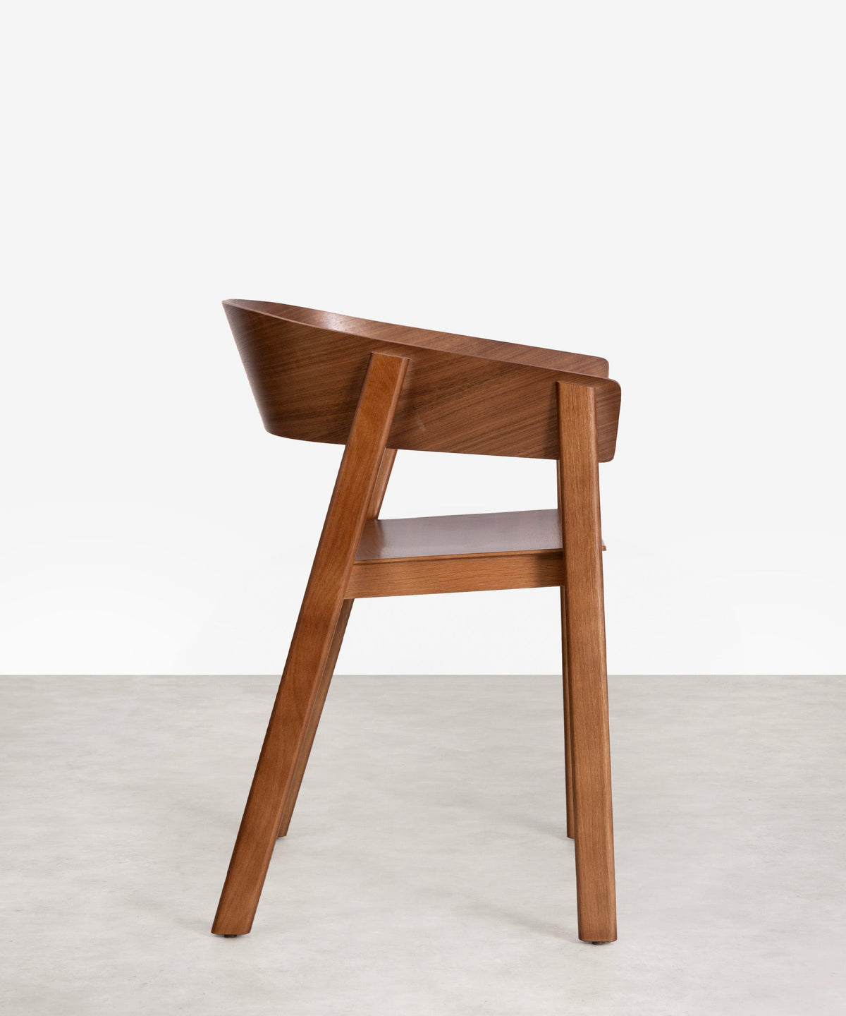 Chaise de salle à manger en bois avec accoudoirs Isabella