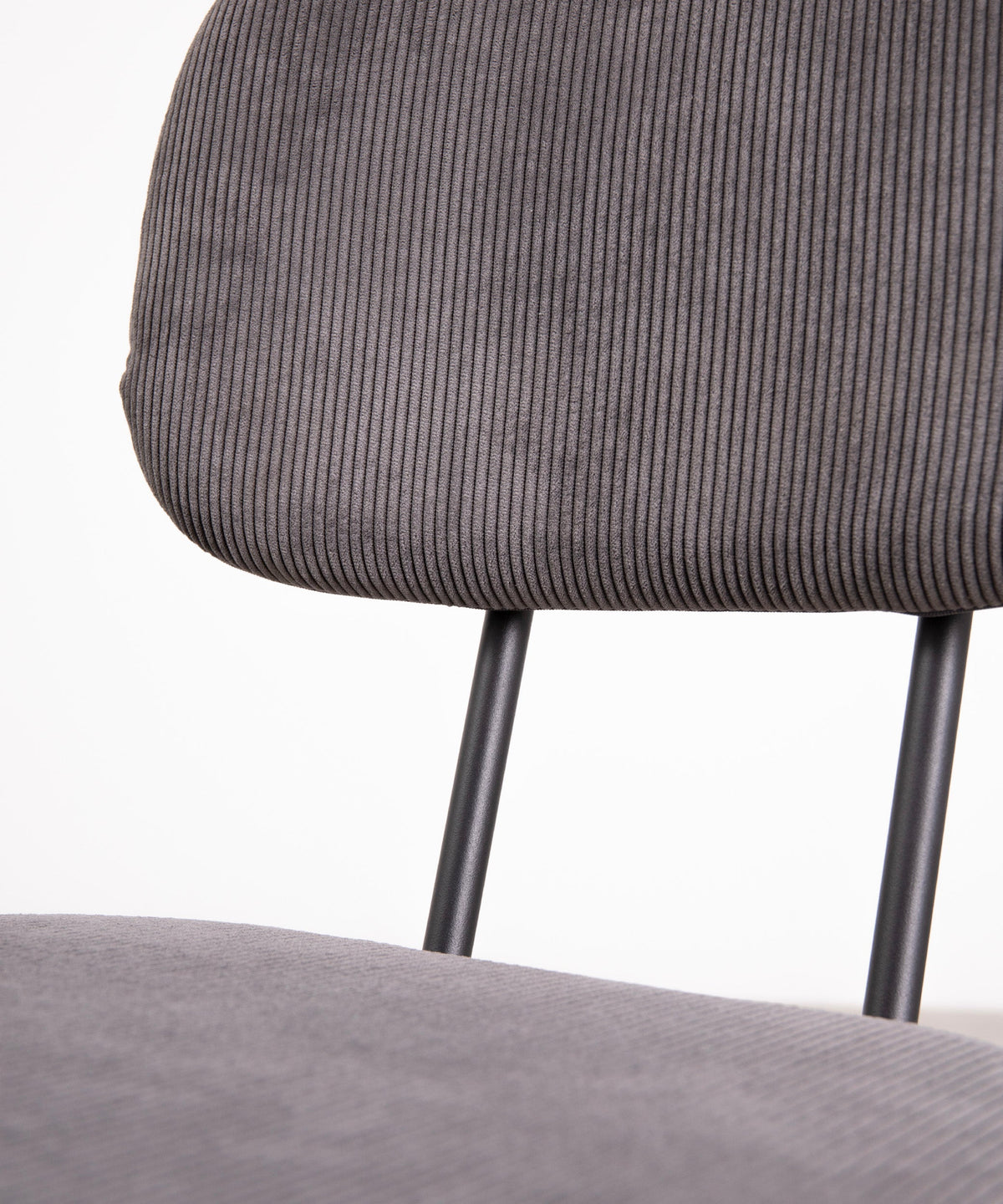 Chaise de salle à manger en tissu et métal Jimena