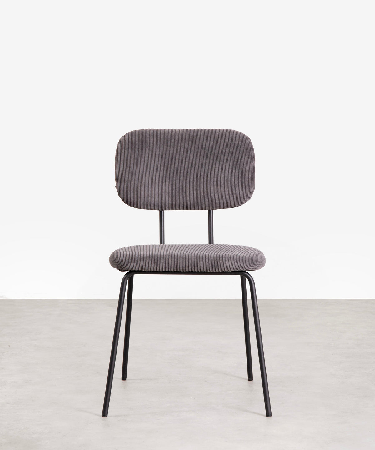 Chaise de salle à manger en tissu et métal Jimena