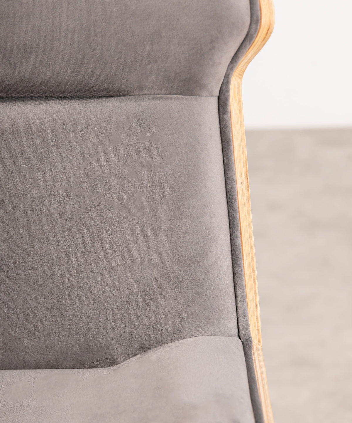 Chaise de bureau en tissu et bois Lenox
