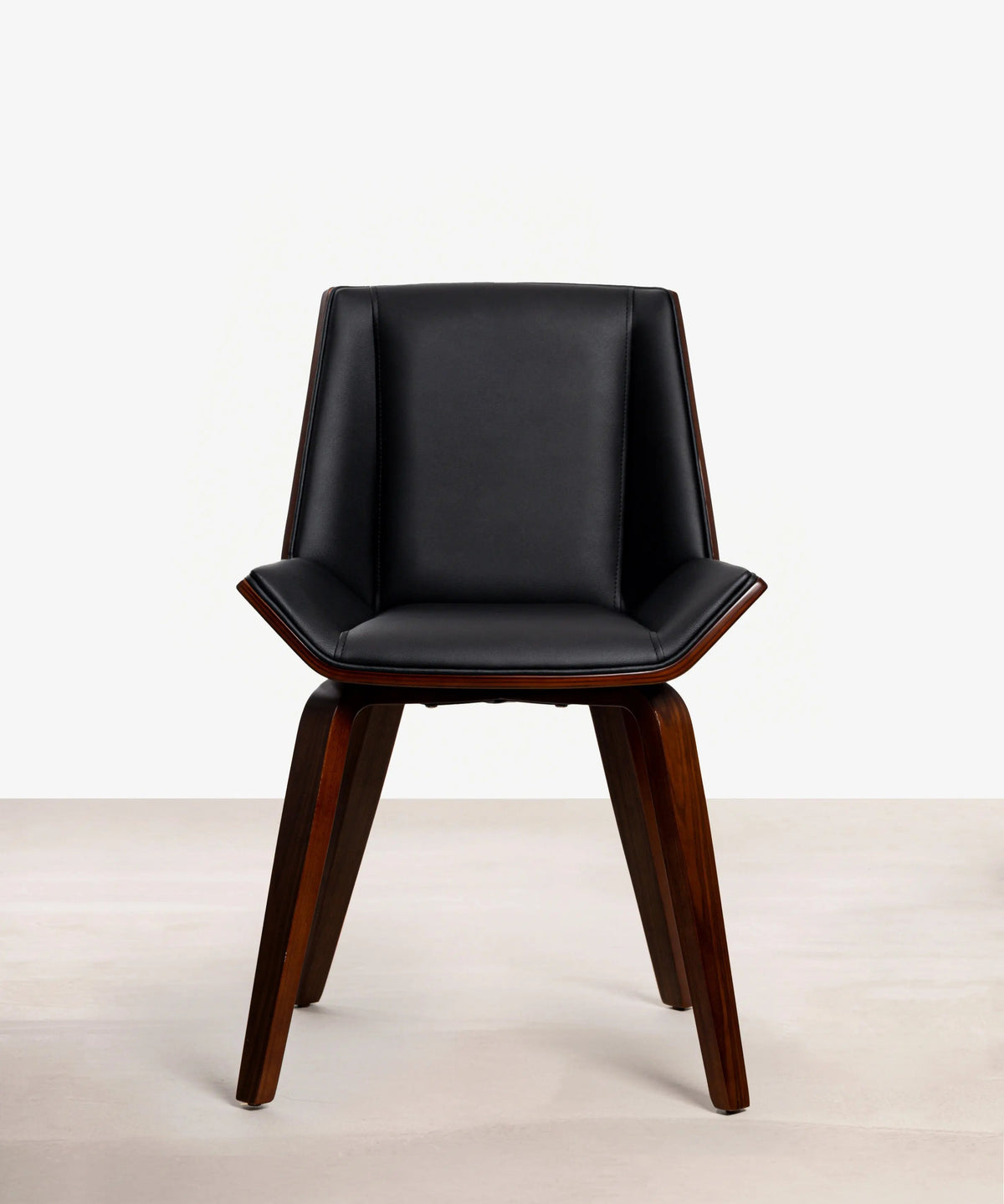 Chaise de salle à manger en bois et similicuir Lyssa