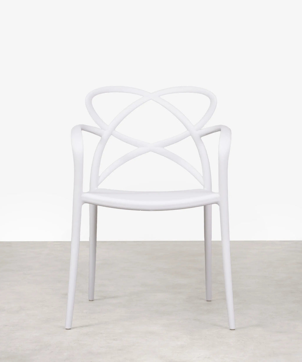 Chaise en polypropylène avec accoudoirs Maestro Arms
