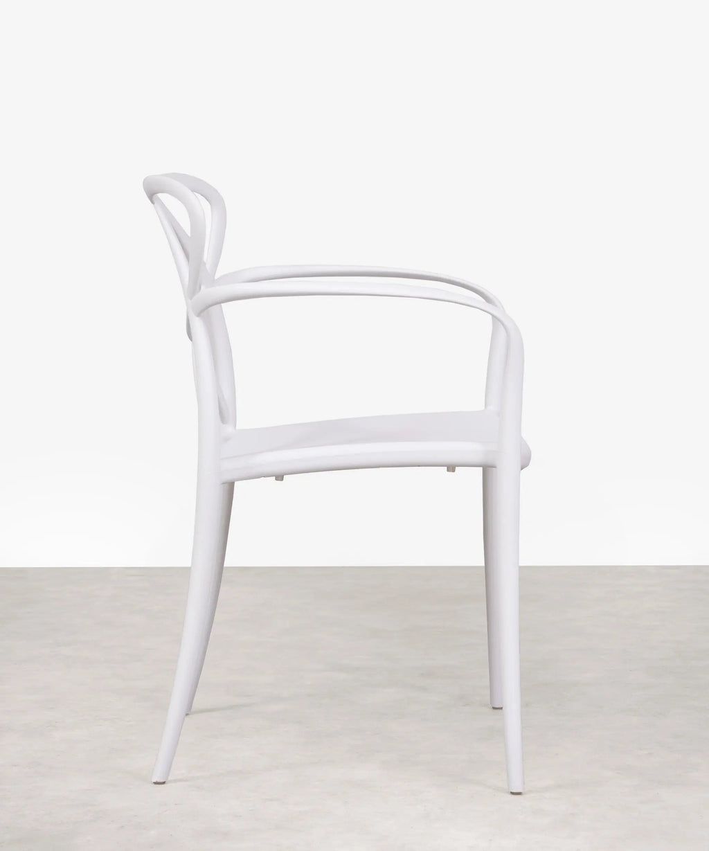 Chaise en polypropylène avec accoudoirs Maestro Arms