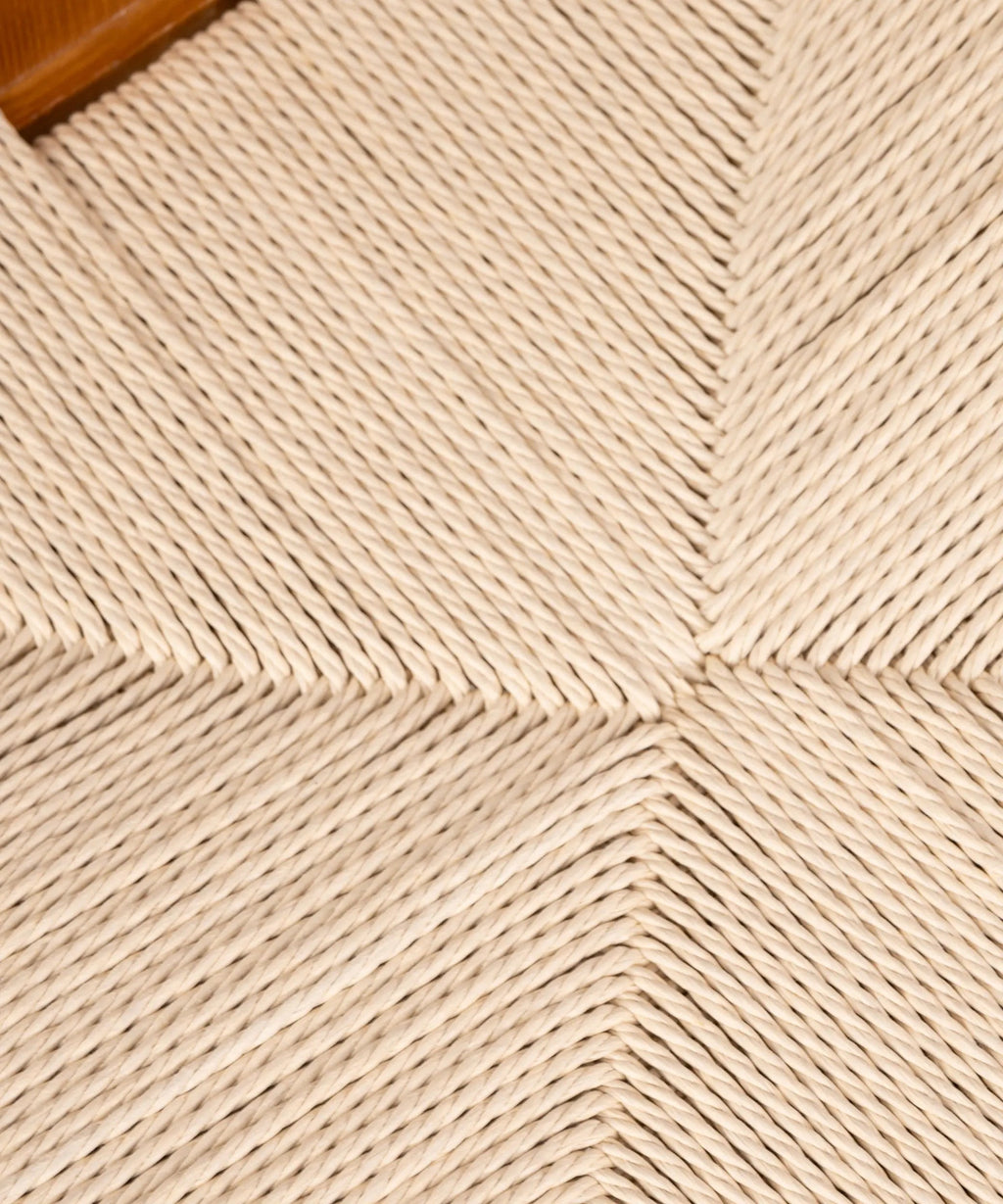 Chaise de salle à manger en bois et corde tressée Nordeco