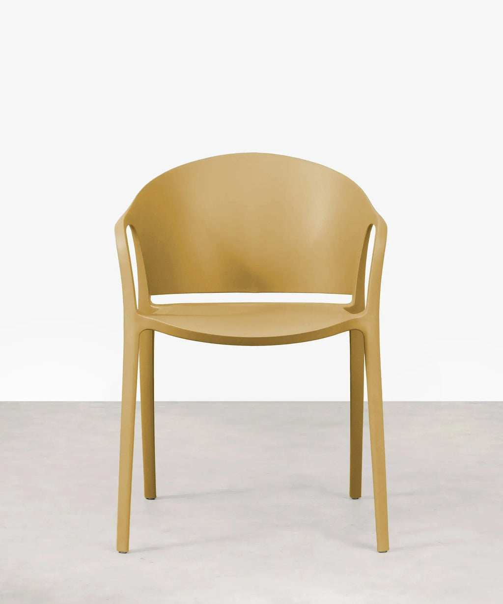 Chaise en polypropylène avec accoudoirs Pippa