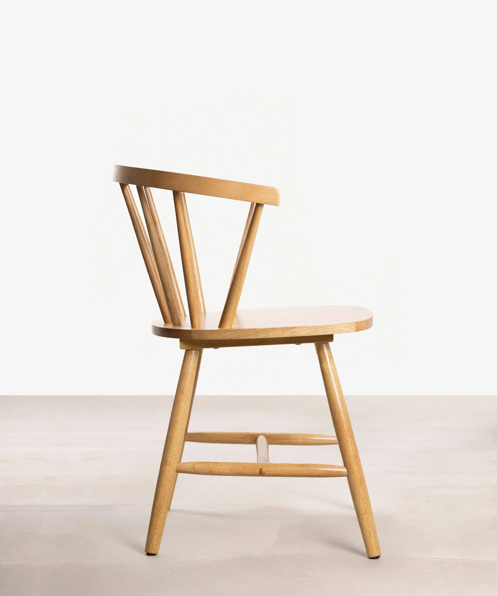 Chaise de salle à manger en bois avec accoudoirs Sena Arms