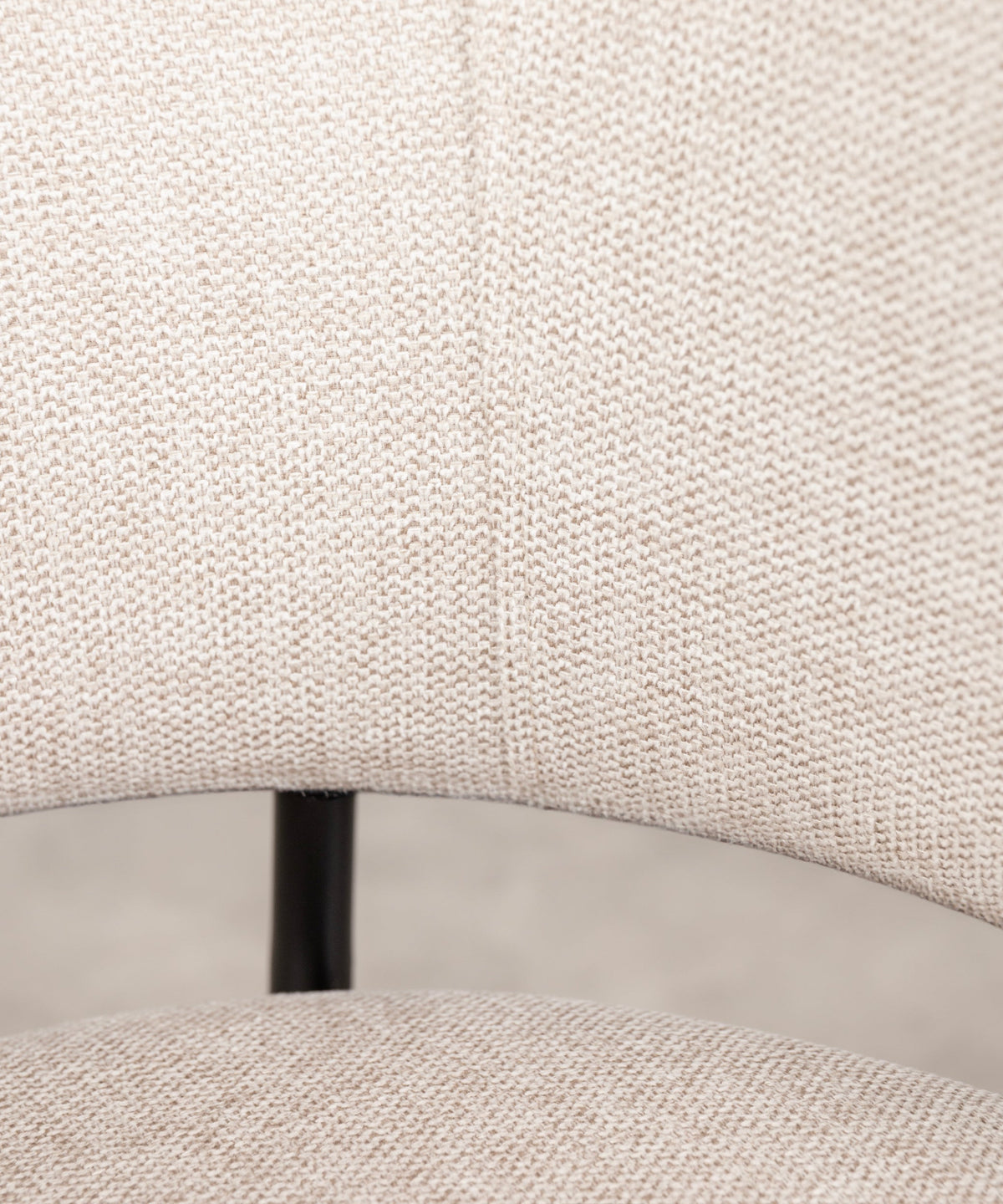 Chaise de salle à manger en tissu et métal Teresa
