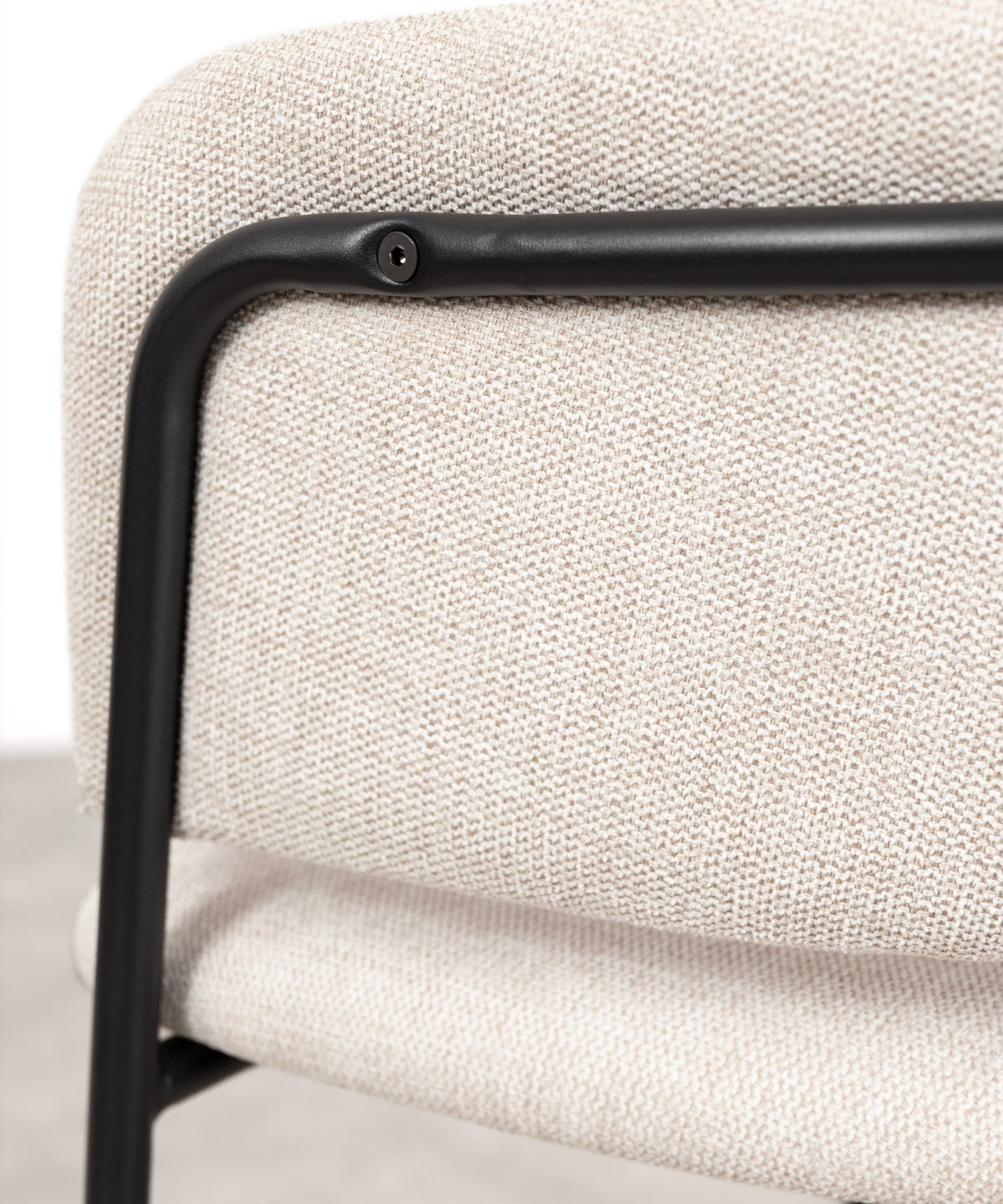Chaise de salle à manger en tissu et métal Teresa