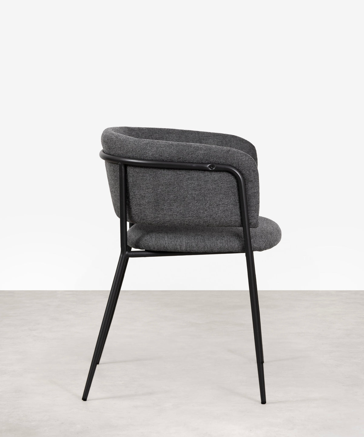Chaise de salle à manger en tissu et métal Teresa