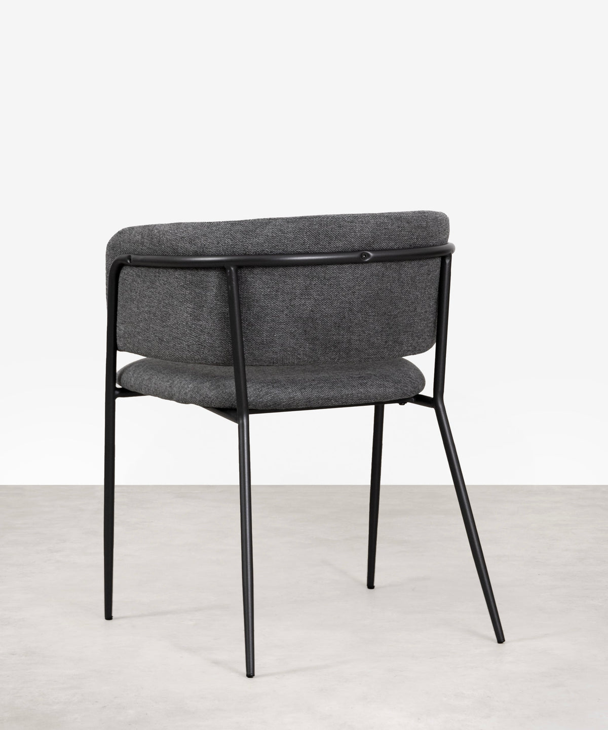 Chaise de salle à manger en tissu et métal Teresa