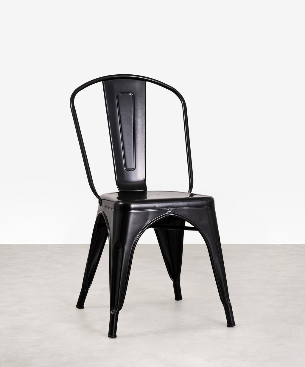 Chaise de salle à manger en métal Tolik