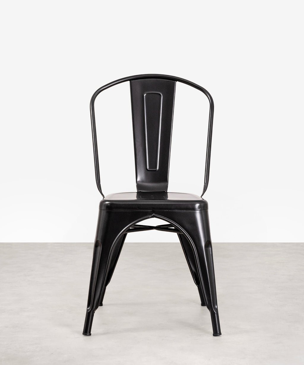 Chaise de salle à manger en métal Tolik