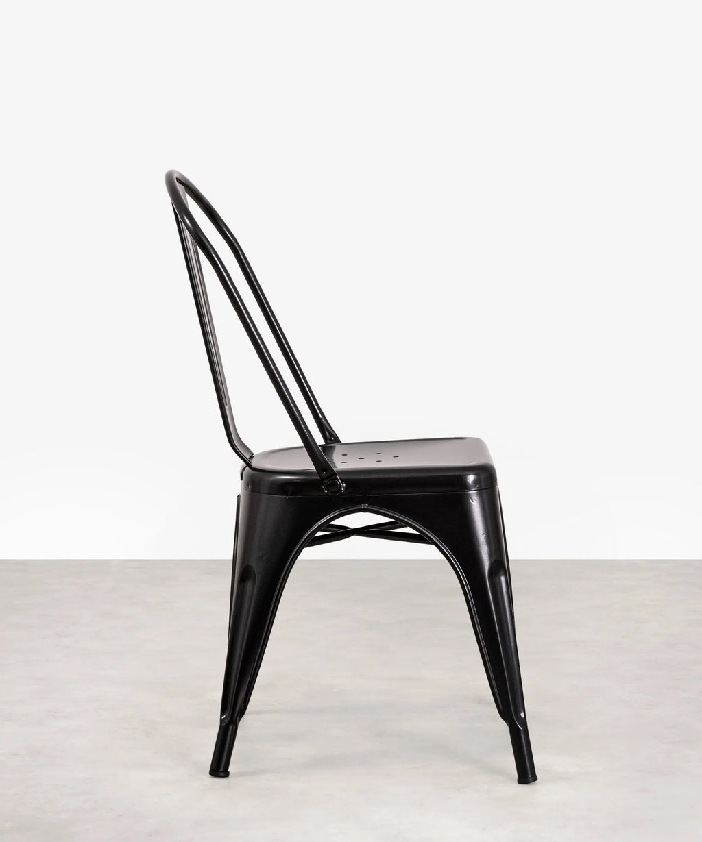 Chaise de salle à manger en métal Tolik