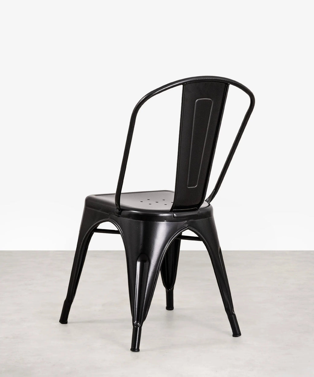 Chaise de salle à manger en métal Tolik