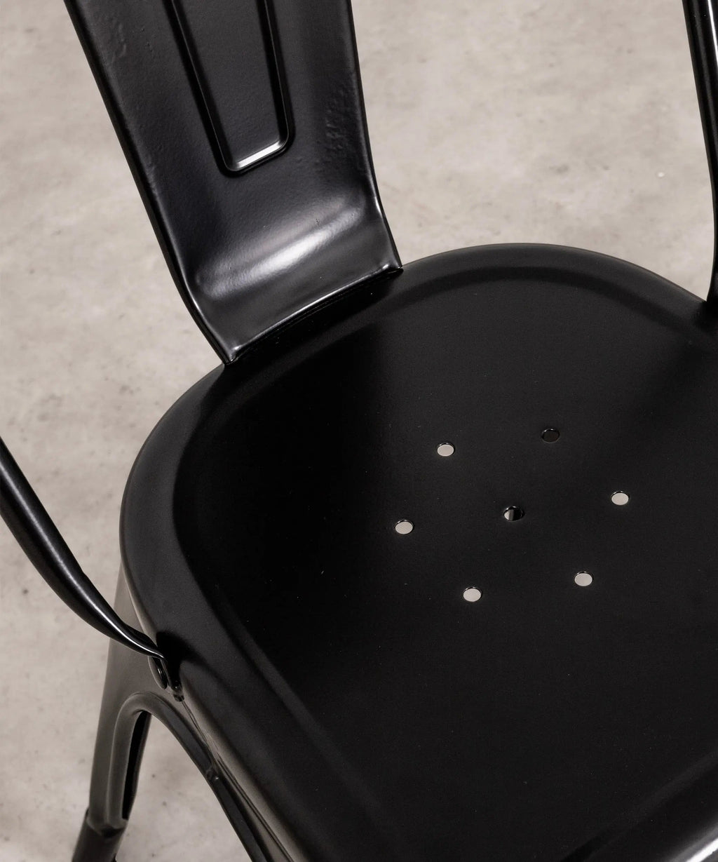 Chaise de salle à manger en métal Tolik