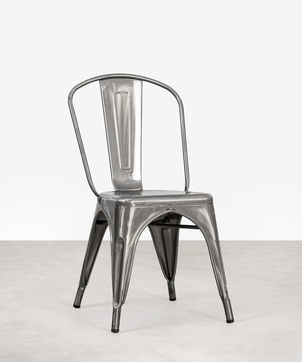 Chaise de salle à manger en métal Tolik