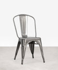 Chaise de salle à manger en métal Tolik