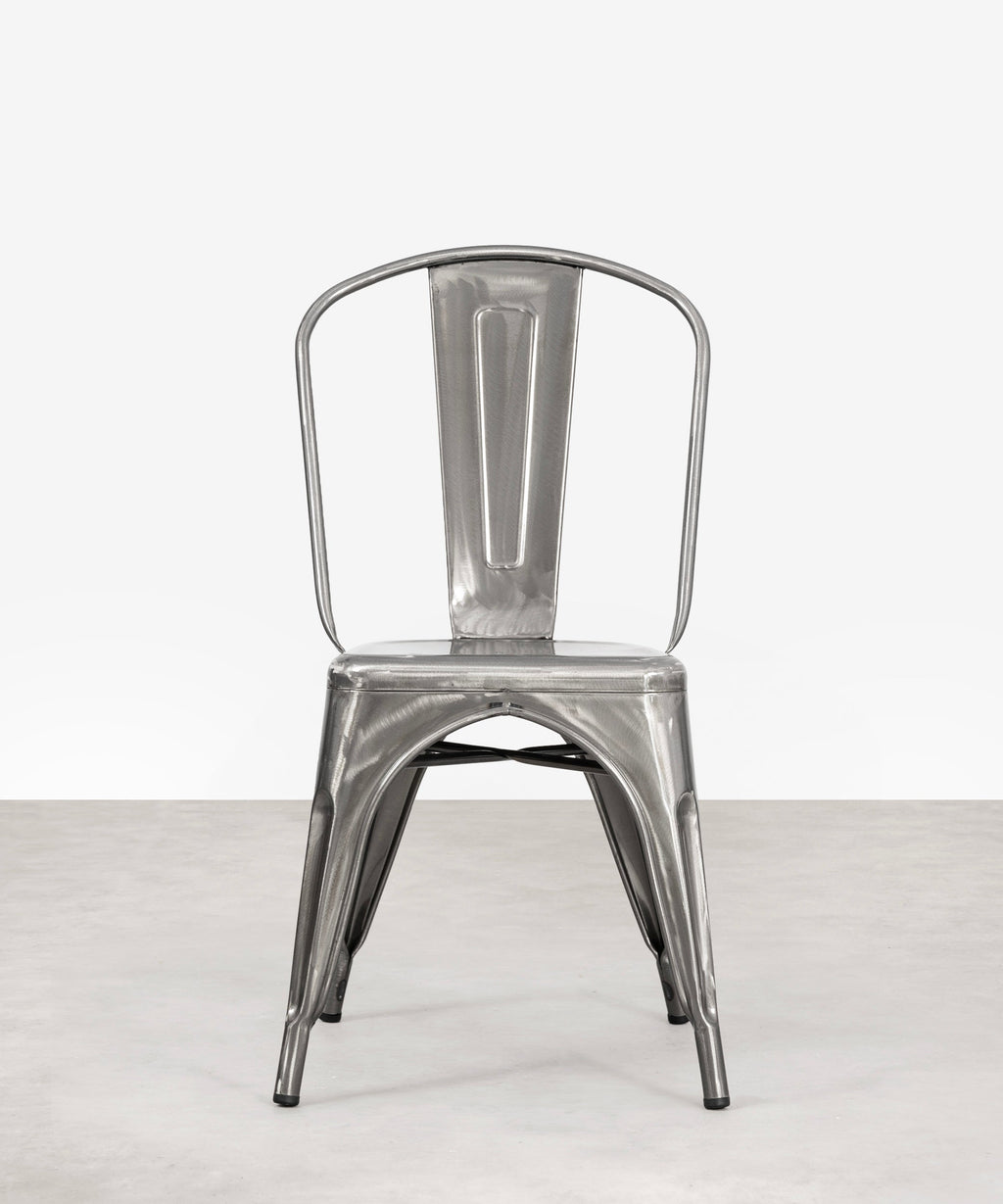 Chaise de salle à manger en métal Tolik