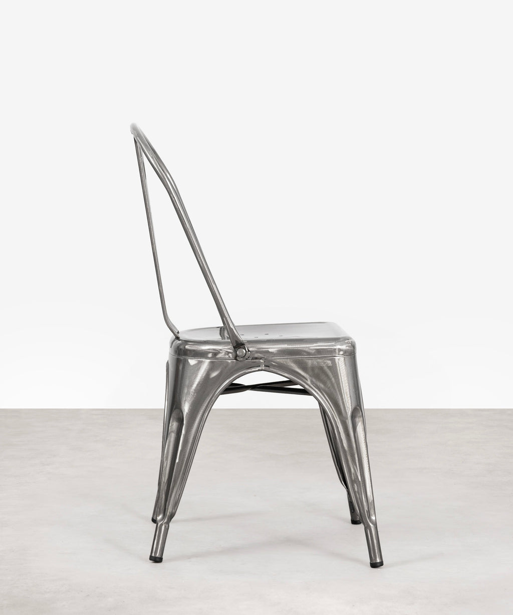 Chaise de salle à manger en métal Tolik