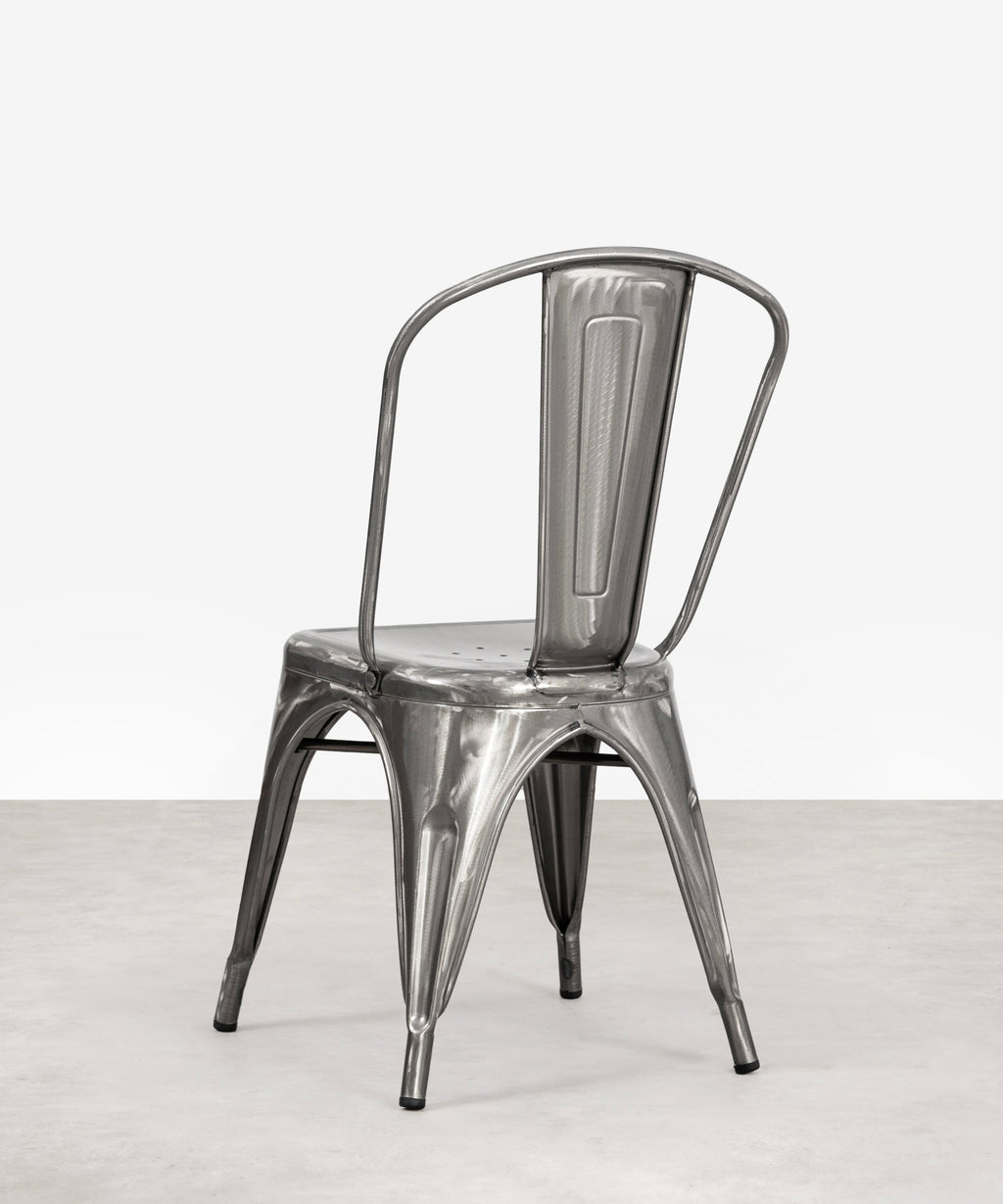 Chaise de salle à manger en métal Tolik