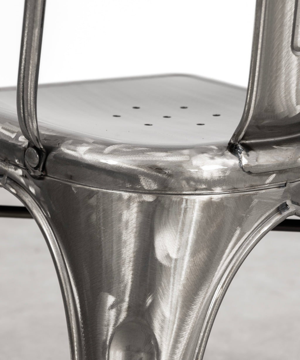 Chaise de salle à manger en métal Tolik