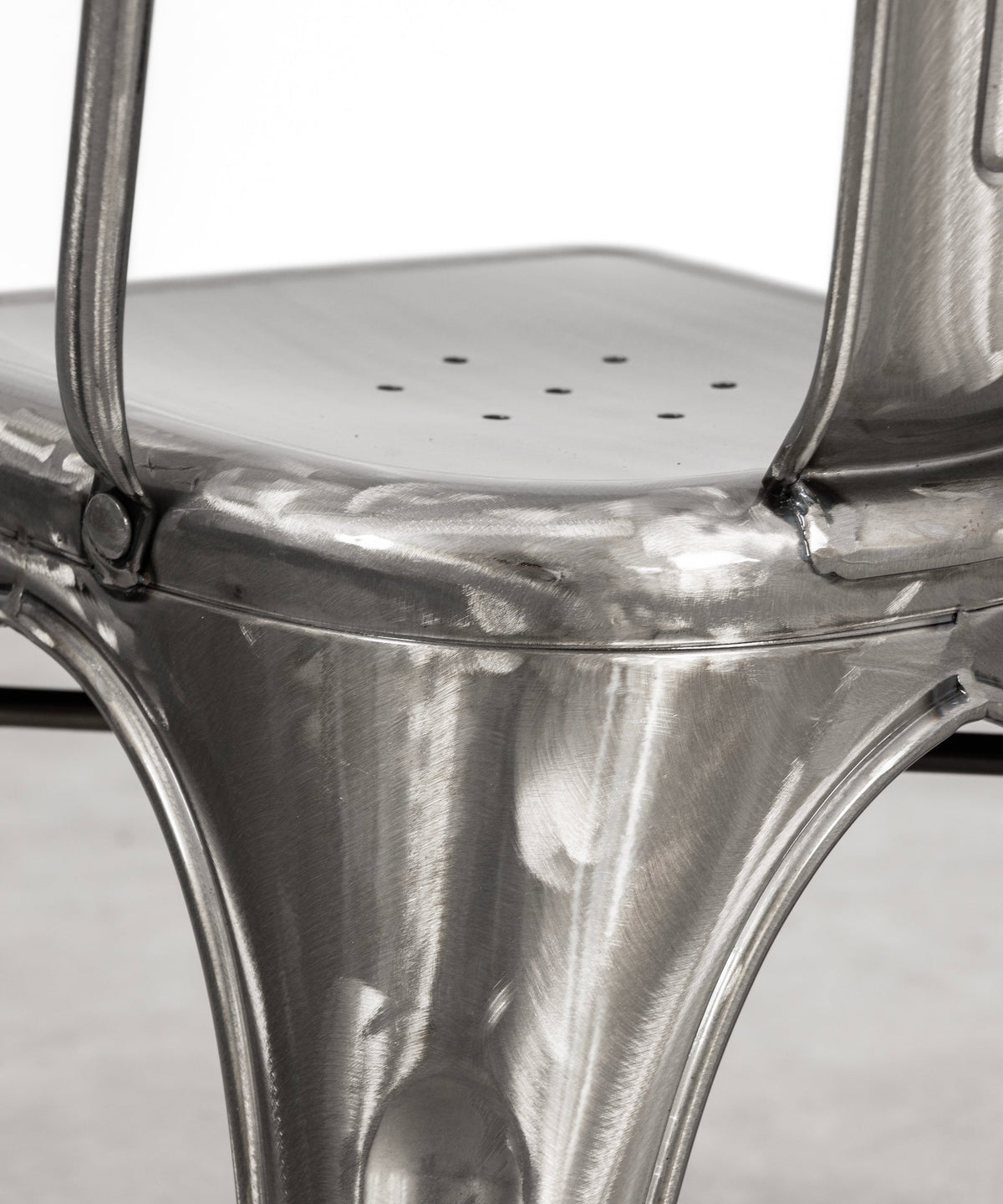 Chaise de salle à manger en métal Tolik