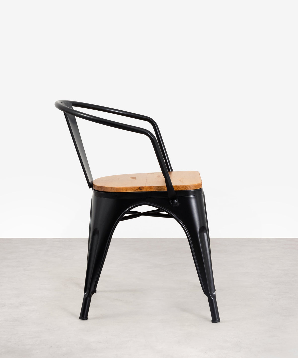 Chaise de Salle à Manger en Métal et Bois Tolik Wood