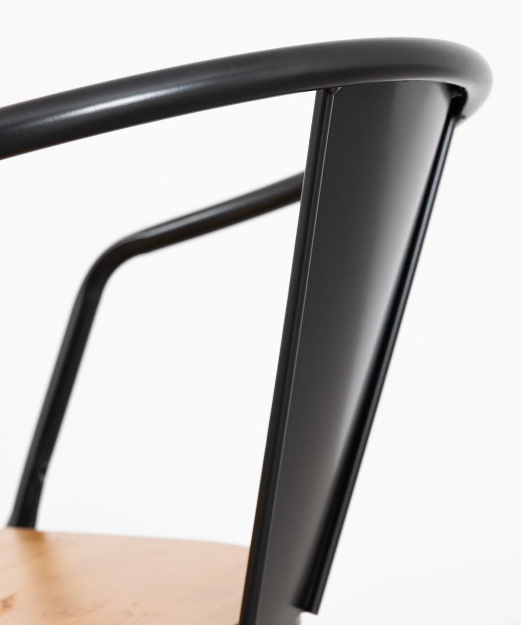 Chaise de Salle à Manger en Métal et Bois Tolik Wood