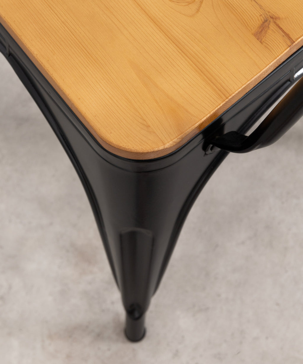 Chaise de Salle à Manger en Métal et Bois Tolik Wood