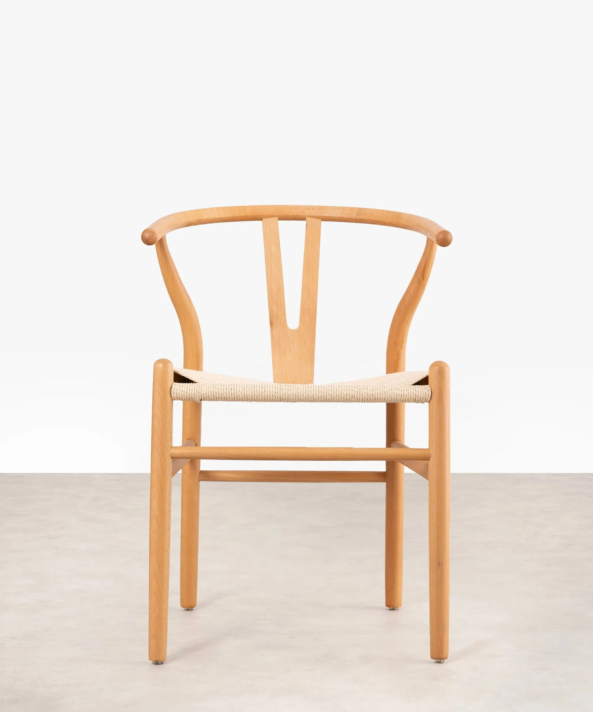 Chaise de salle à manger en bois et corde tressée Uish
