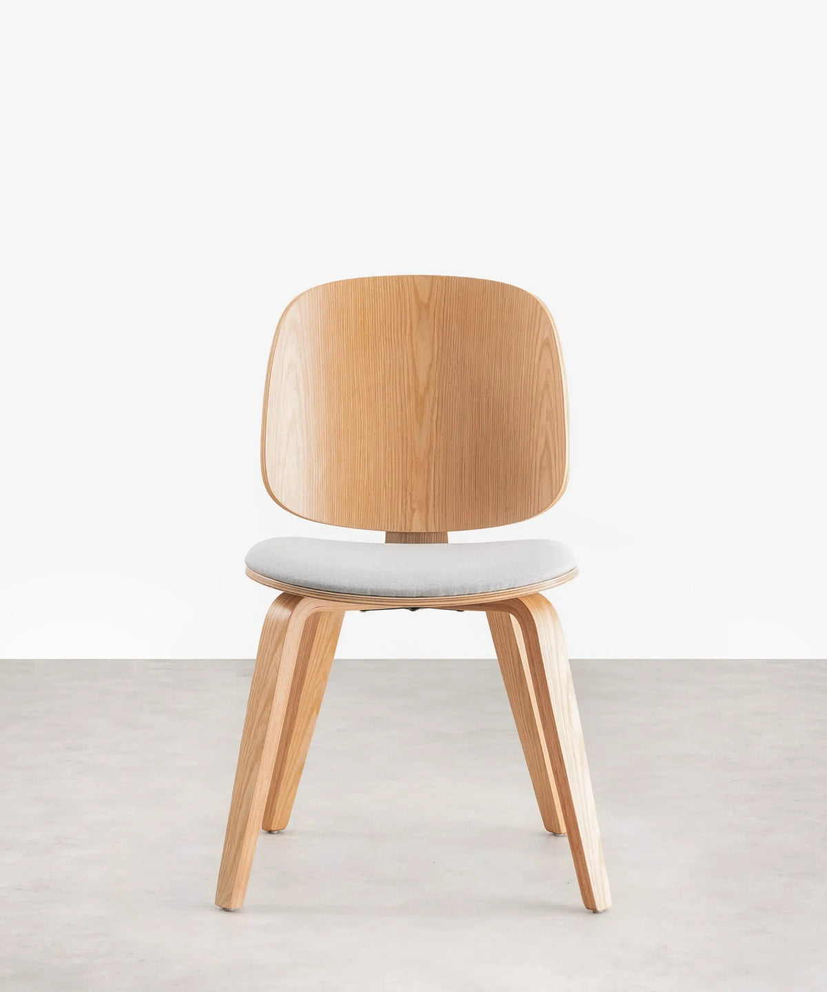 Chaise de salle à manger en bois et similicuir Anouk