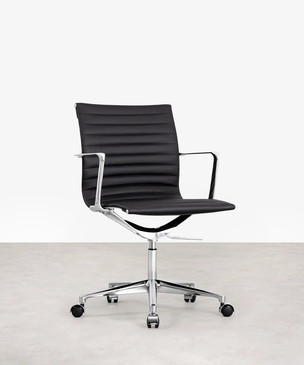 Chaise de Bureau en Cuir Low Back Baltimore