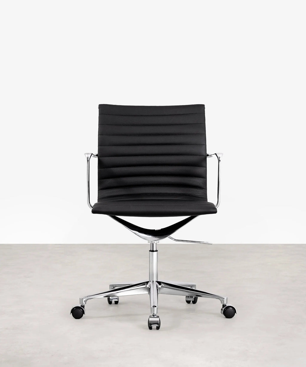 Chaise de Bureau en Cuir Low Back Baltimore