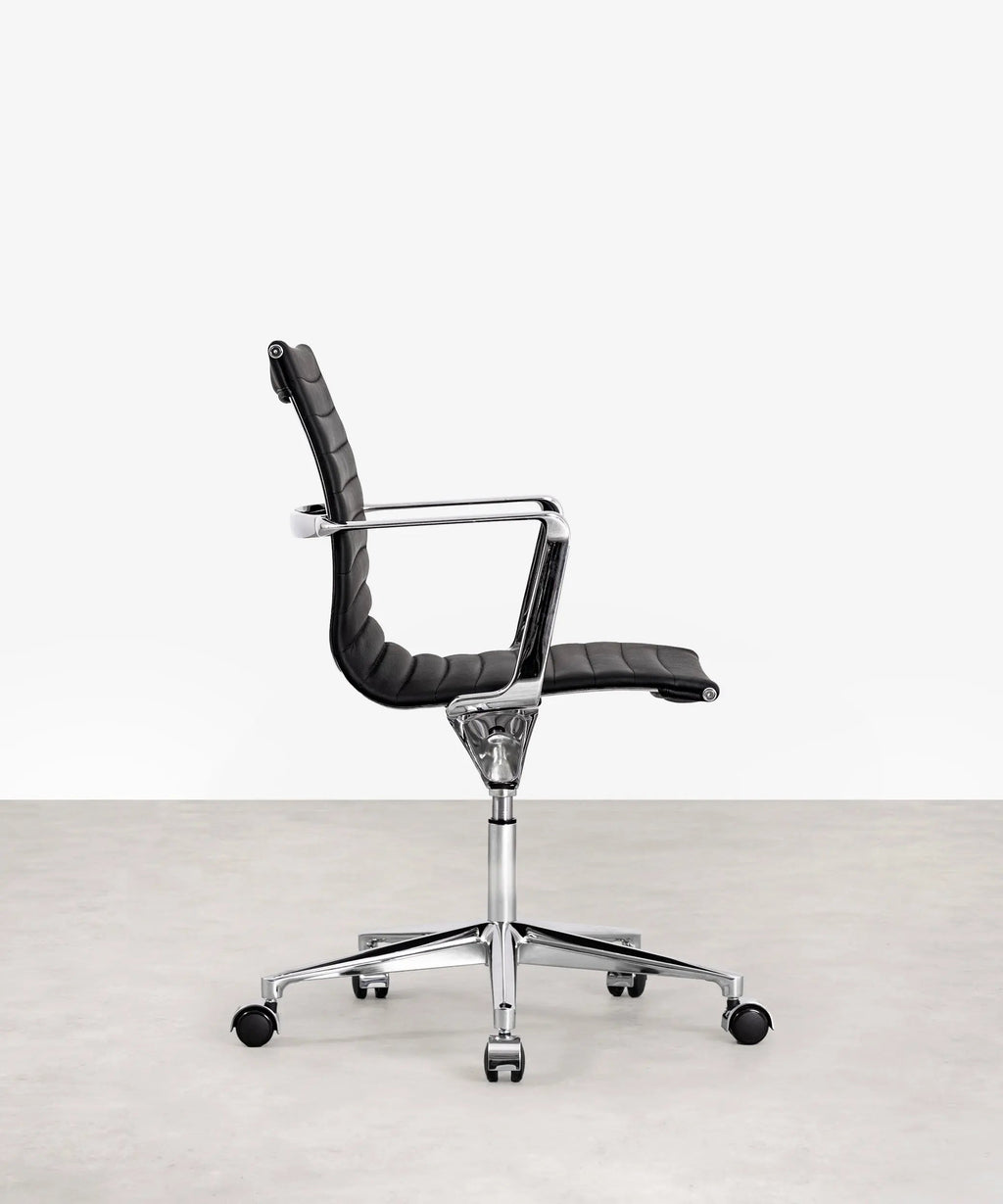 Chaise de Bureau en Cuir Low Back Baltimore