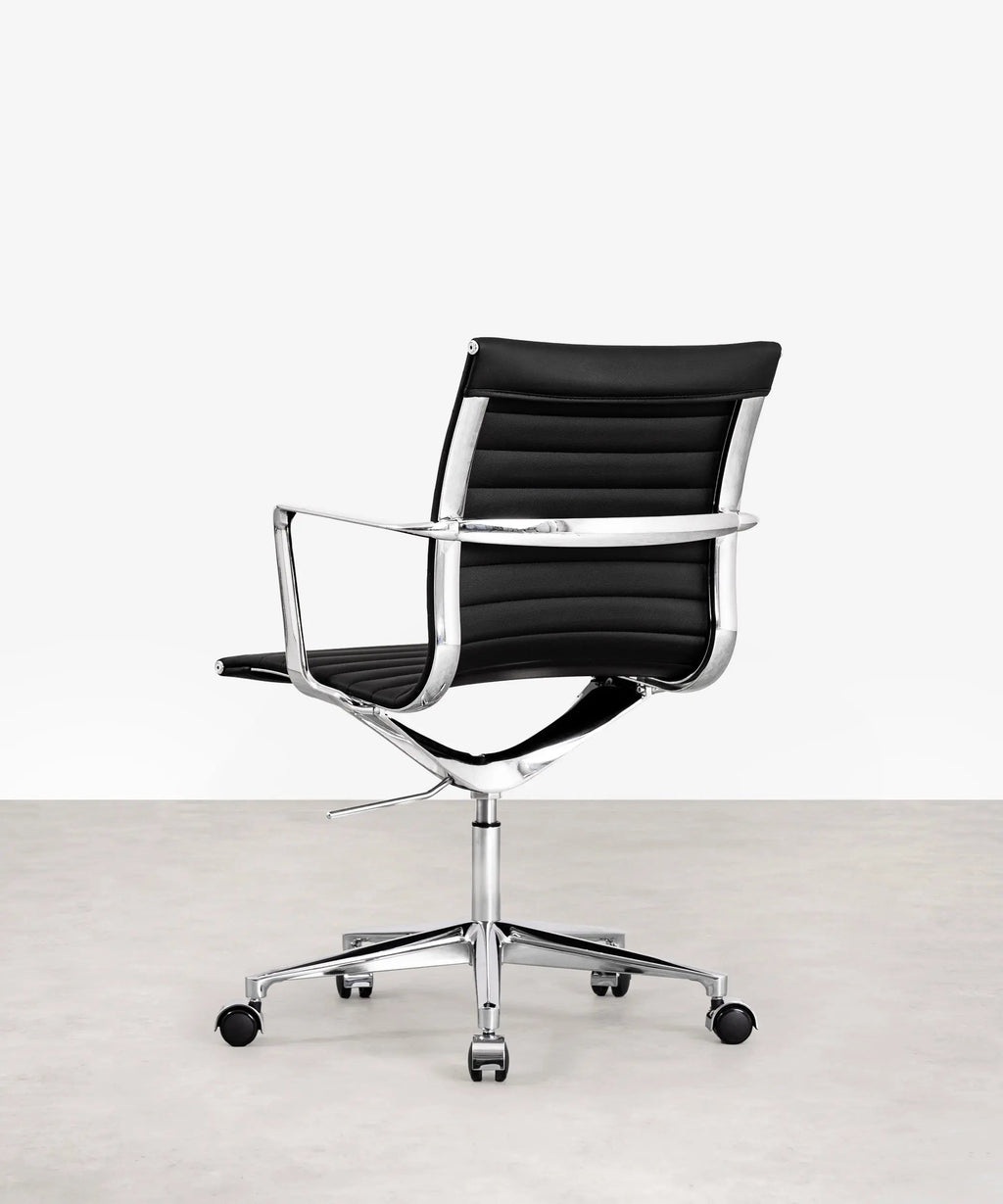 Chaise de Bureau en Cuir Low Back Baltimore
