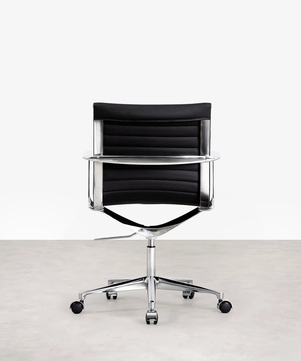Chaise de Bureau en Cuir Low Back Baltimore