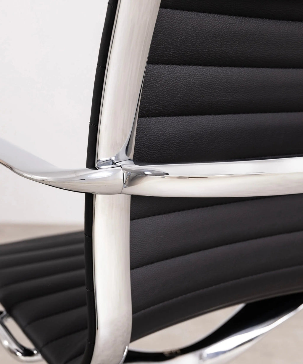 Chaise de Bureau en Cuir Low Back Baltimore