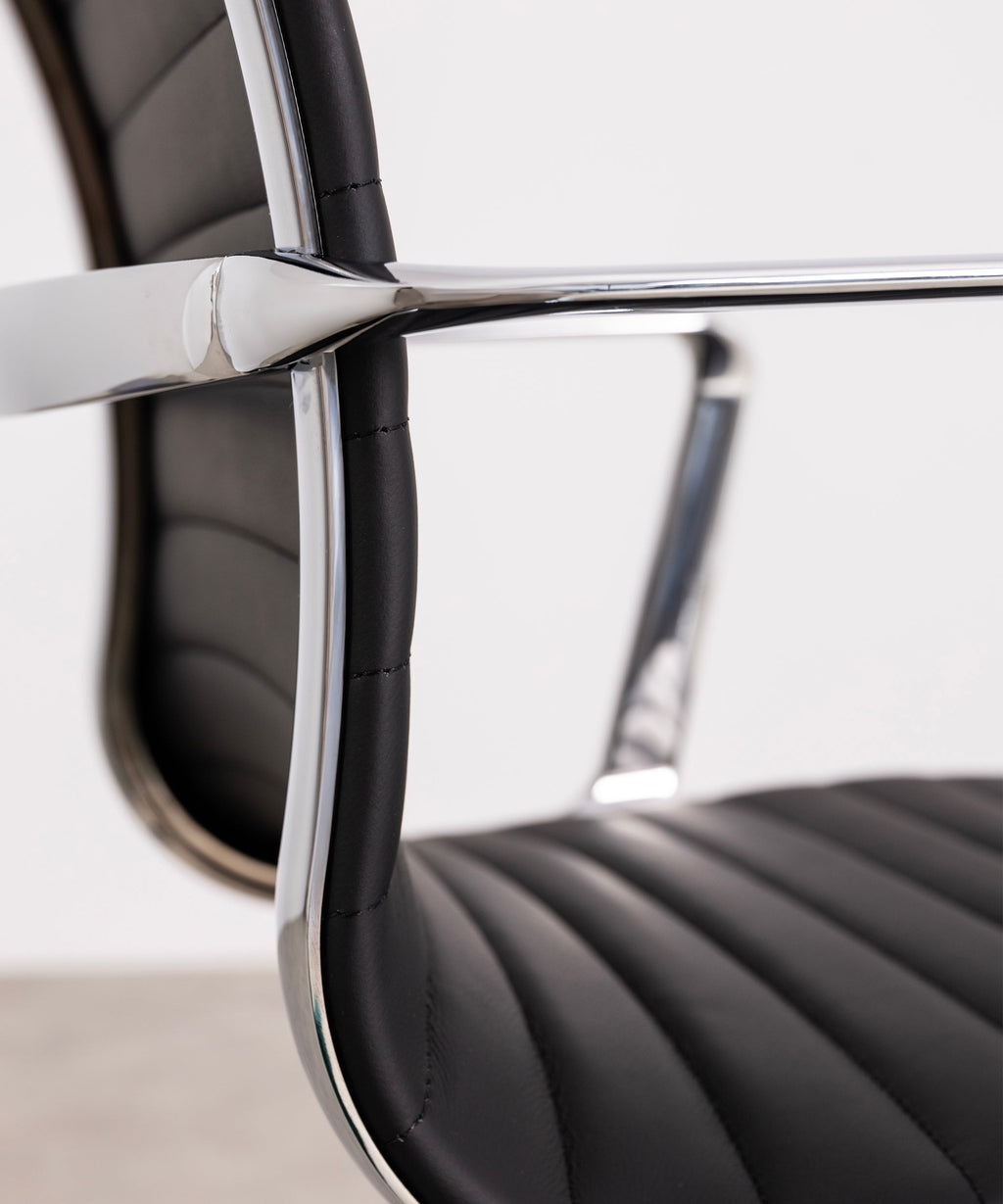 Chaise de Bureau en Cuir High Back Baltimore