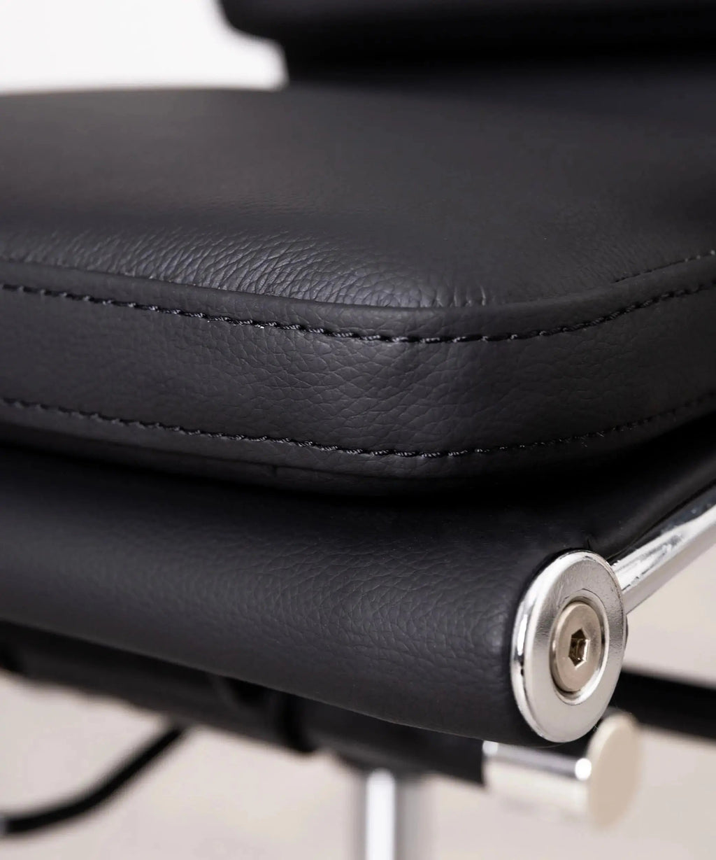 Chaise de bureau en Cuir Italien Low Back Jackson